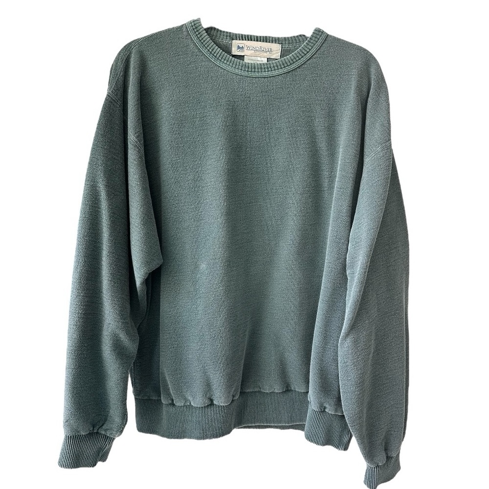 Oversized Boyfriend Crew Sweatshirt by WindRiver Outfitting Co. Size Large - Picture 1 of 4